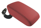 Leather Console Lid Armrest Cover for Audi A5 S5 (2008–2017) Red Black Stitch