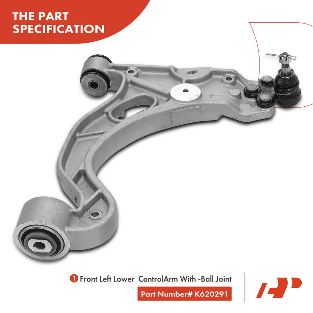 8x Front Control Arm with Ball Joint & Tie Rod End for Buick Oldsmobile