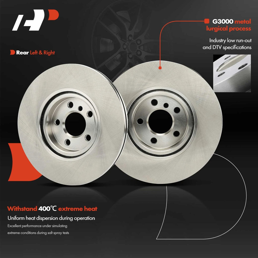 Set of 2 Front Disc Brake Rotors for BMW X1 (2016–2022)