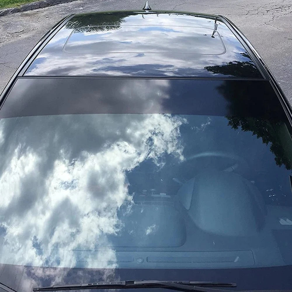Universal Windshield Banner Vinyl Decal Black 10"x60"