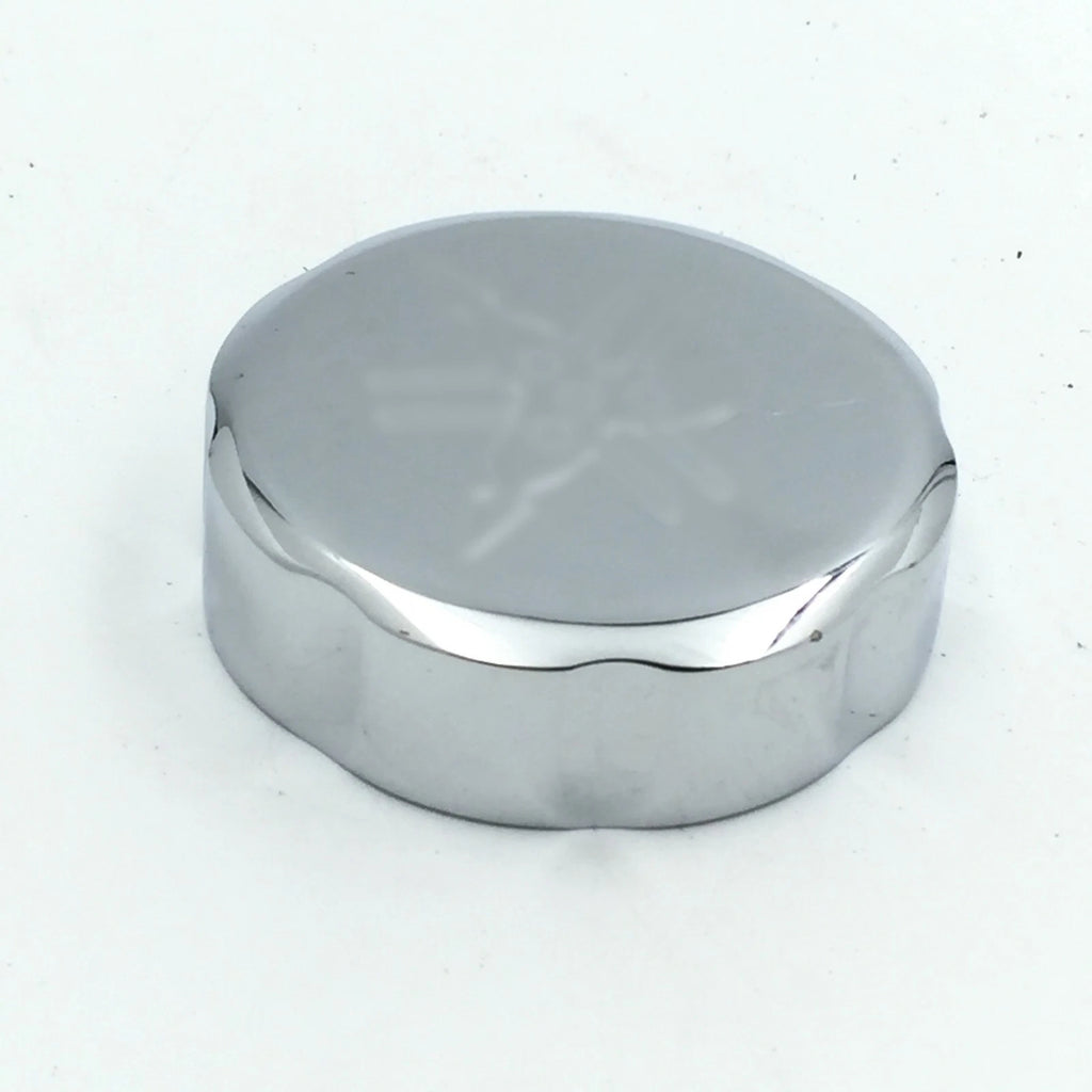 Chrome Front Master Cylinder Fluid Reservoir Cap Cover for Yamaha YZF R1 R6 (2000–2023)