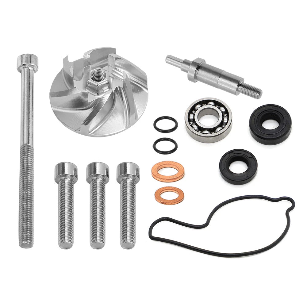Water Pump Impeller Shaft Bearing Seal Gasket Kit for Honda CRF450R (2002–2008)