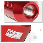 J2 6-Speed Manual Shift Knob for Universal Fit (Red, Adapters Included)