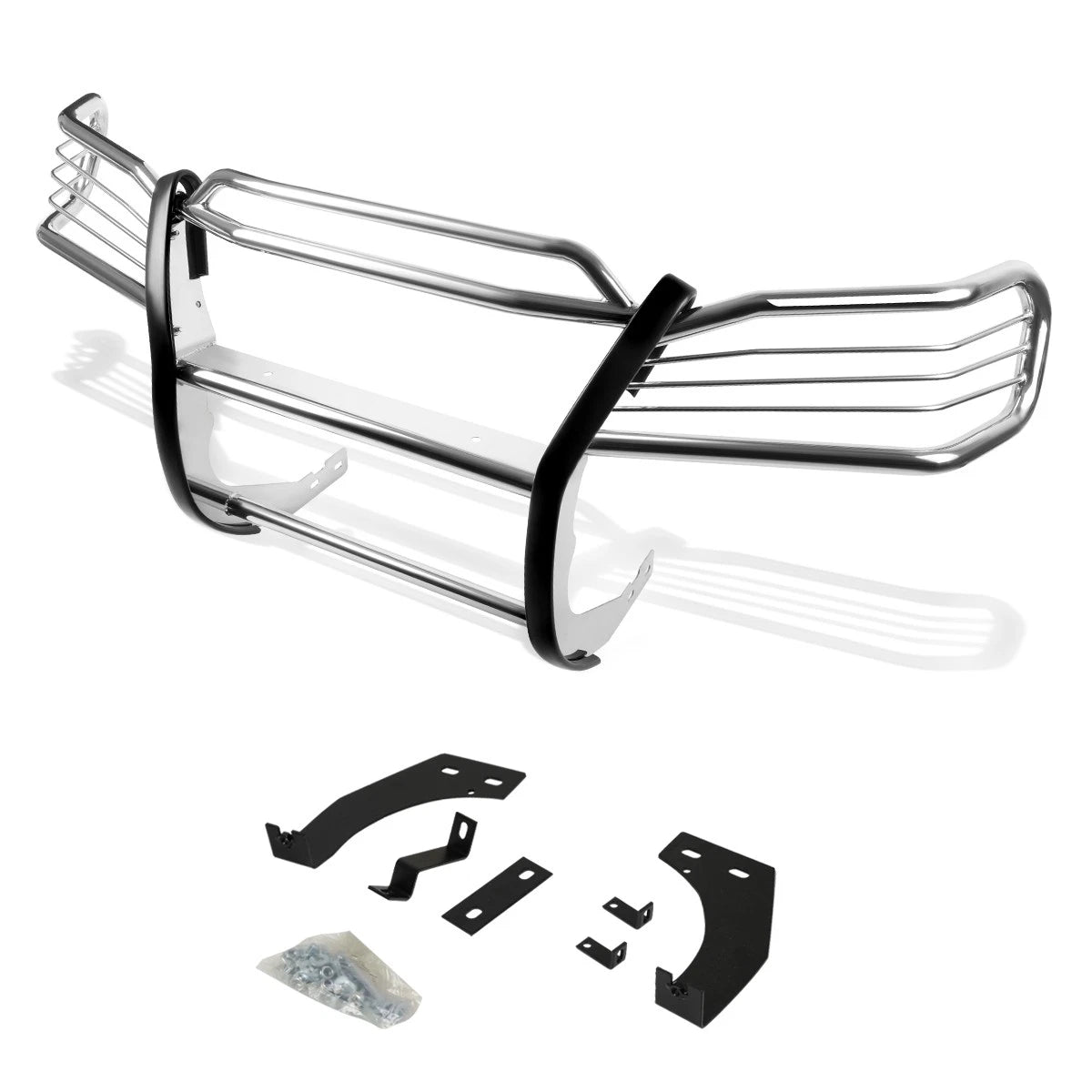 Front Bumper Brush Grill Guard Protector Chrome for Mercedes ML-Class (1998–2005)