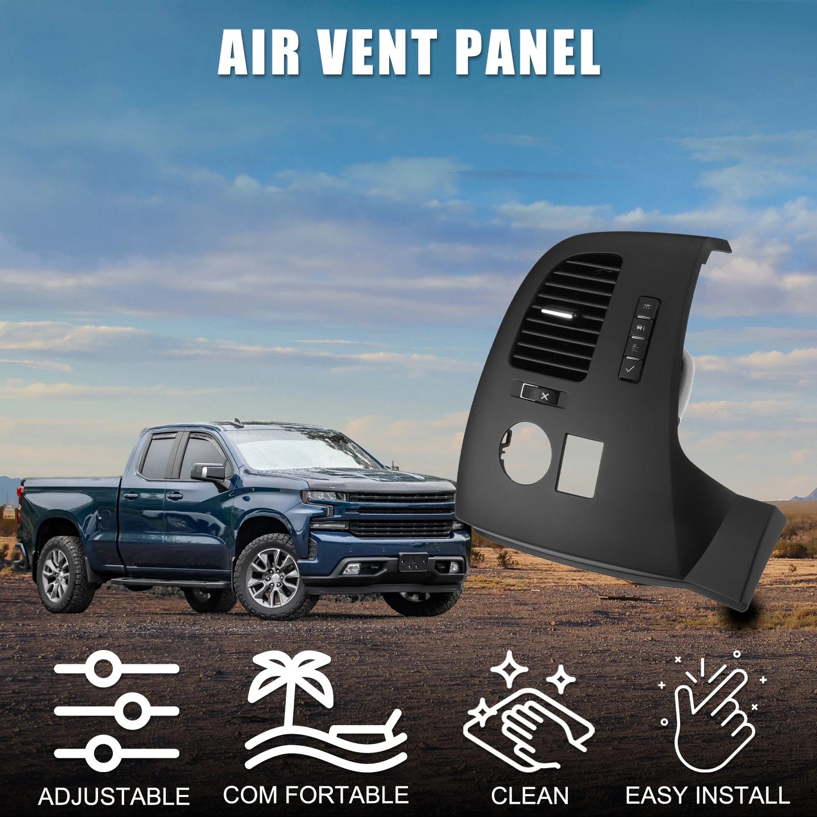 Air Vent Panel for Chevrolet Silverado 1500 (2007–2014)
