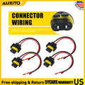 Set of 4 Headlight Fog Light Connector Wiring Harness for Universal Vehicles
