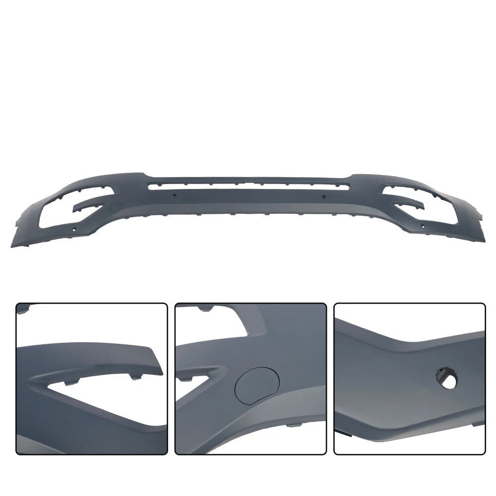 Primered Front Bumper for Ford Explorer (2016–2017) with 4 Park Sensor Holes