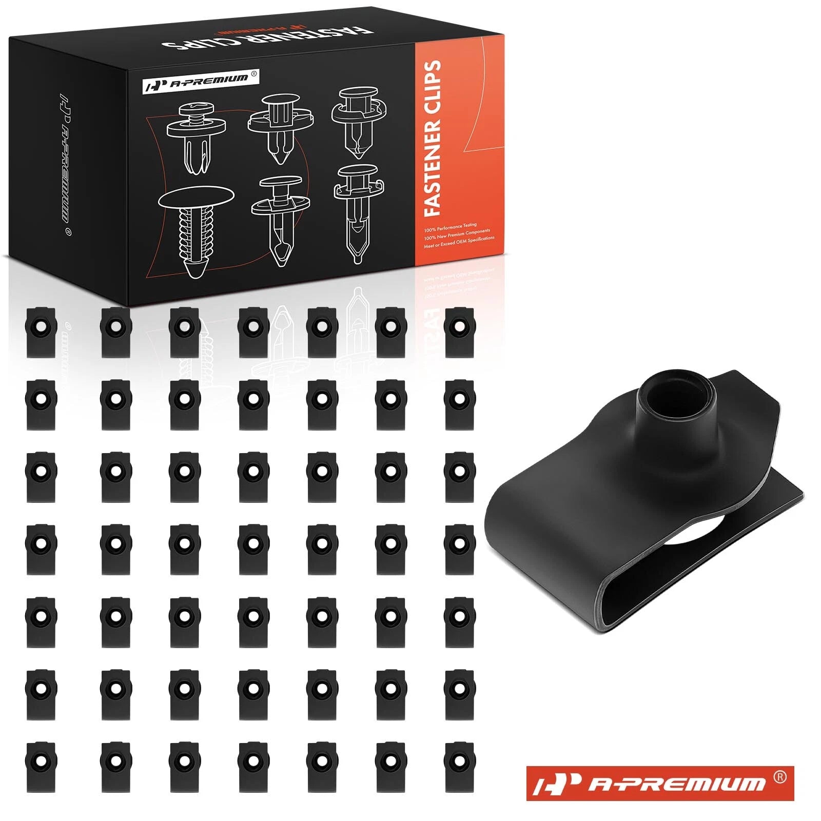 Set of 50 U Nut Clips for Ford GM