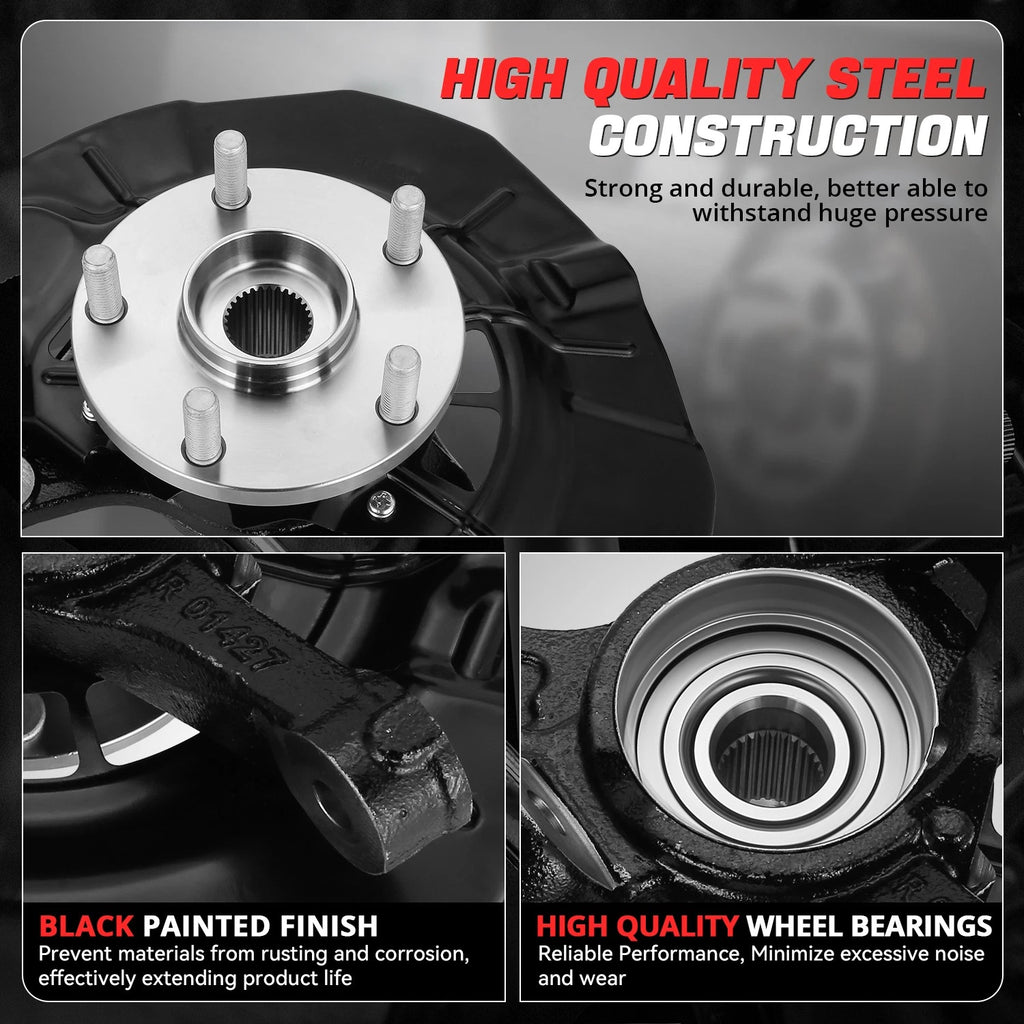 Front Passenger Side Loaded Wheel Knuckle for RX350 RX450H Highlander (2004–2009)