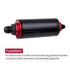 High Flow Inline Fuel Filter 100 Micron AN6 AN8 AN10 for Universal