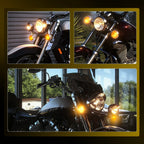 2X Amber Turn Signal Indicator Lights for Yamaha Virago XV 920 1000 V-MAX 1200