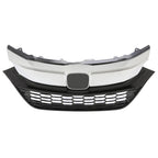 Front Bumper Upper Grille for Honda HR-V HRV (2019–2022) Black + Chrome