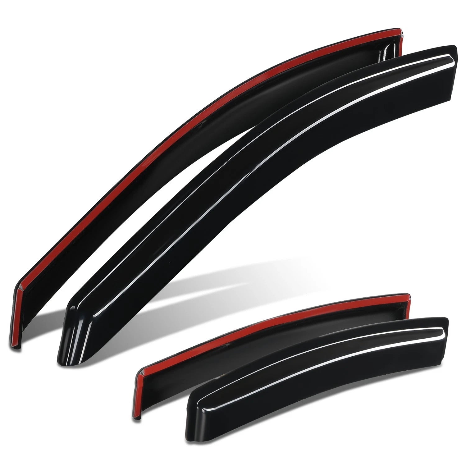 4-Piece 3M Tape On Wind Rain Side Window Visors for Chevrolet Cruze (2016–2019)
