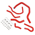 Red Radiator Hose Kit for Honda Civic 1.6L SOHC D15 D16 (1992–2000) 6PCS