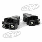 2X 7/8" CNC Handlebar Mount Clamp Riser for Honda Yamaha Suzuki Kawasaki BMW