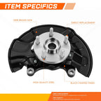 Front Right Loaded Wheel Bearing Hub Knuckle Assembly for Toyota Corolla (2014–2017)