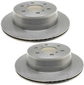 Set of 2 Vented Rear Brake Disc Rotors 345mm for Chevy Cadillac GMC