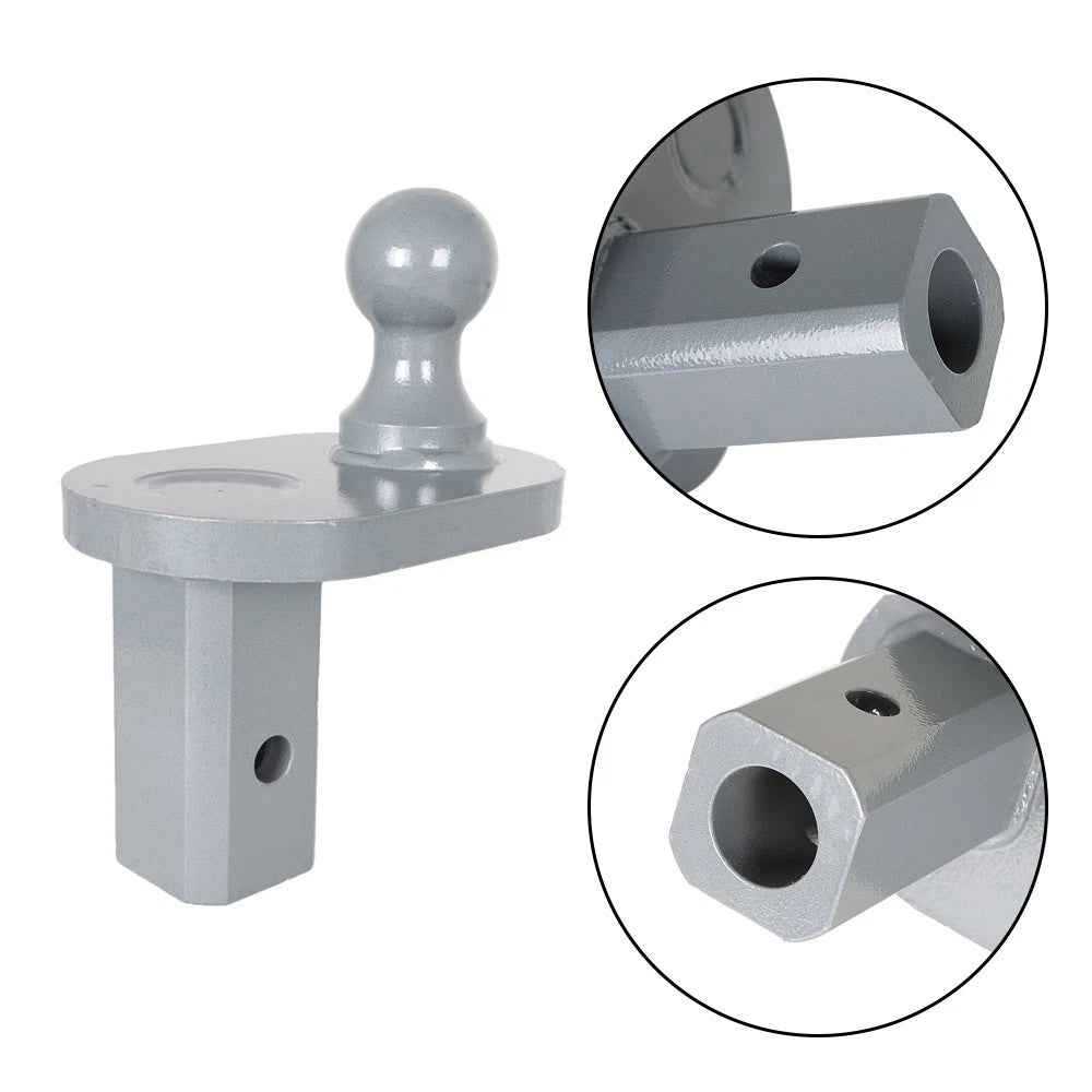 Gooseneck Ball Extender for Trailer Hitch (4" Offset)