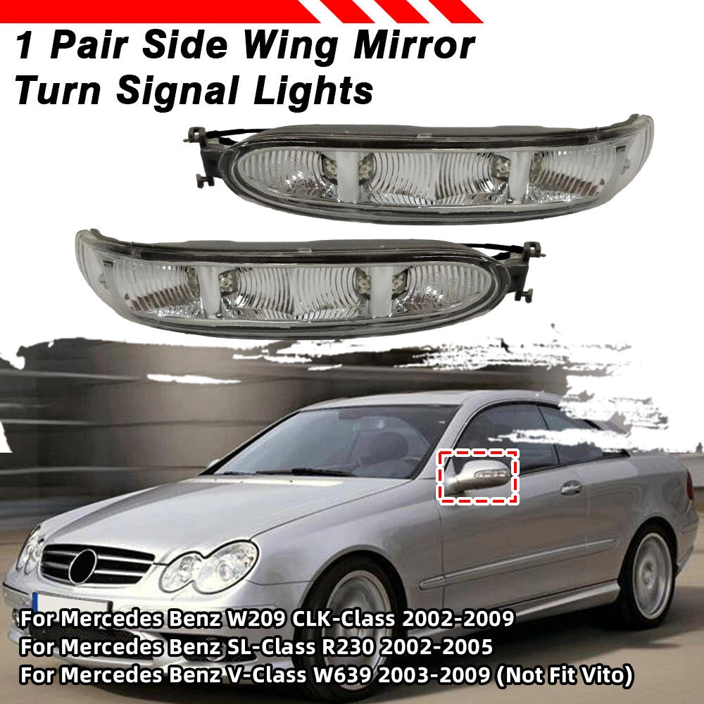 Side Mirror Turn Signal Light for SL-Class R230 (2002–2005), CLK-Class W209 (2002–2009)
