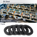 Set of 5 Oil Seal Rotary Shaft Seal Nitrile Rubber 50x82x12mm