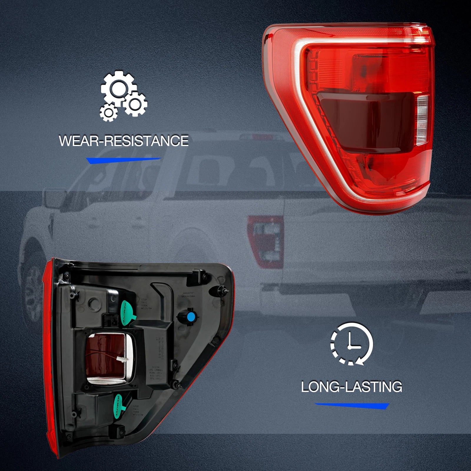 Driver Side LED Tail Light for Ford F150 (2021-2023)