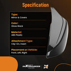 Side Mirror Cover Caps for Infiniti Q50 Q60 Q70 (2014–2022)