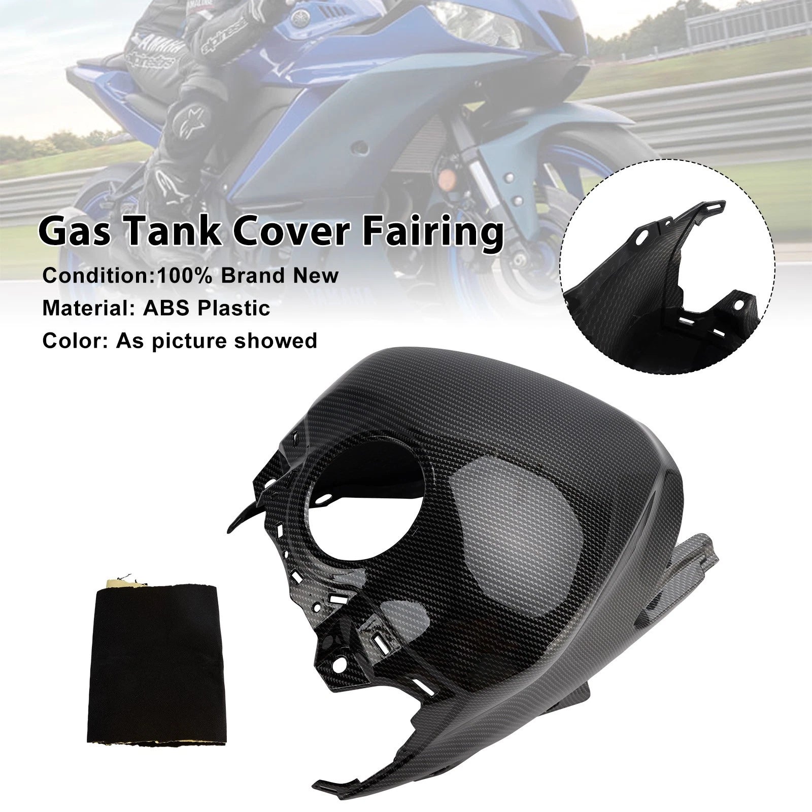 Gas Tank Cover Fairing Protector for Yamaha YZF-R3 R25 (2025–2026) Carbon