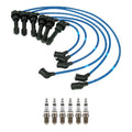 NGK Wire Set & Bosch 6 Platinum+4 Spark Plugs for 3000GT Diamante Stealth (1990–2000)