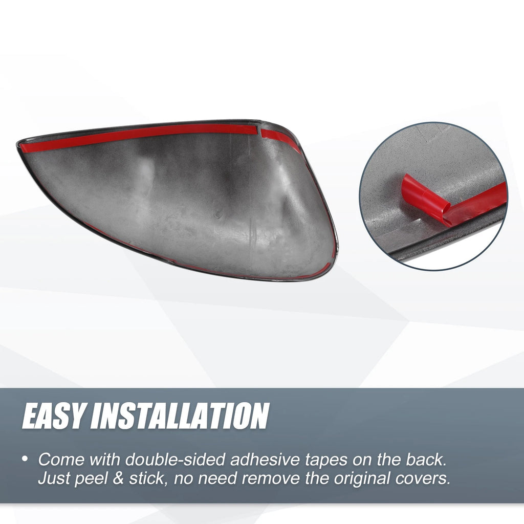 1 Pair Rearview Mirror Cover Overlay Gloss Black for Honda Accord (2018–2021)