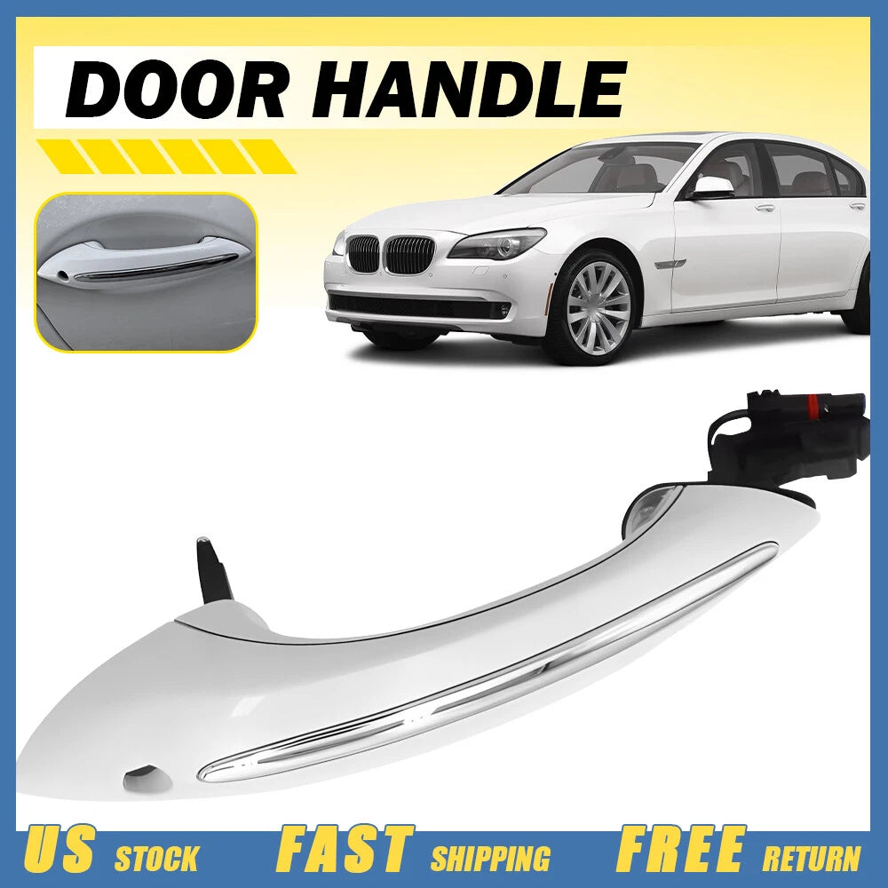 Keyless Go Door Handle for BMW F10 F01 (2011–2017) - Mineral White Front Left