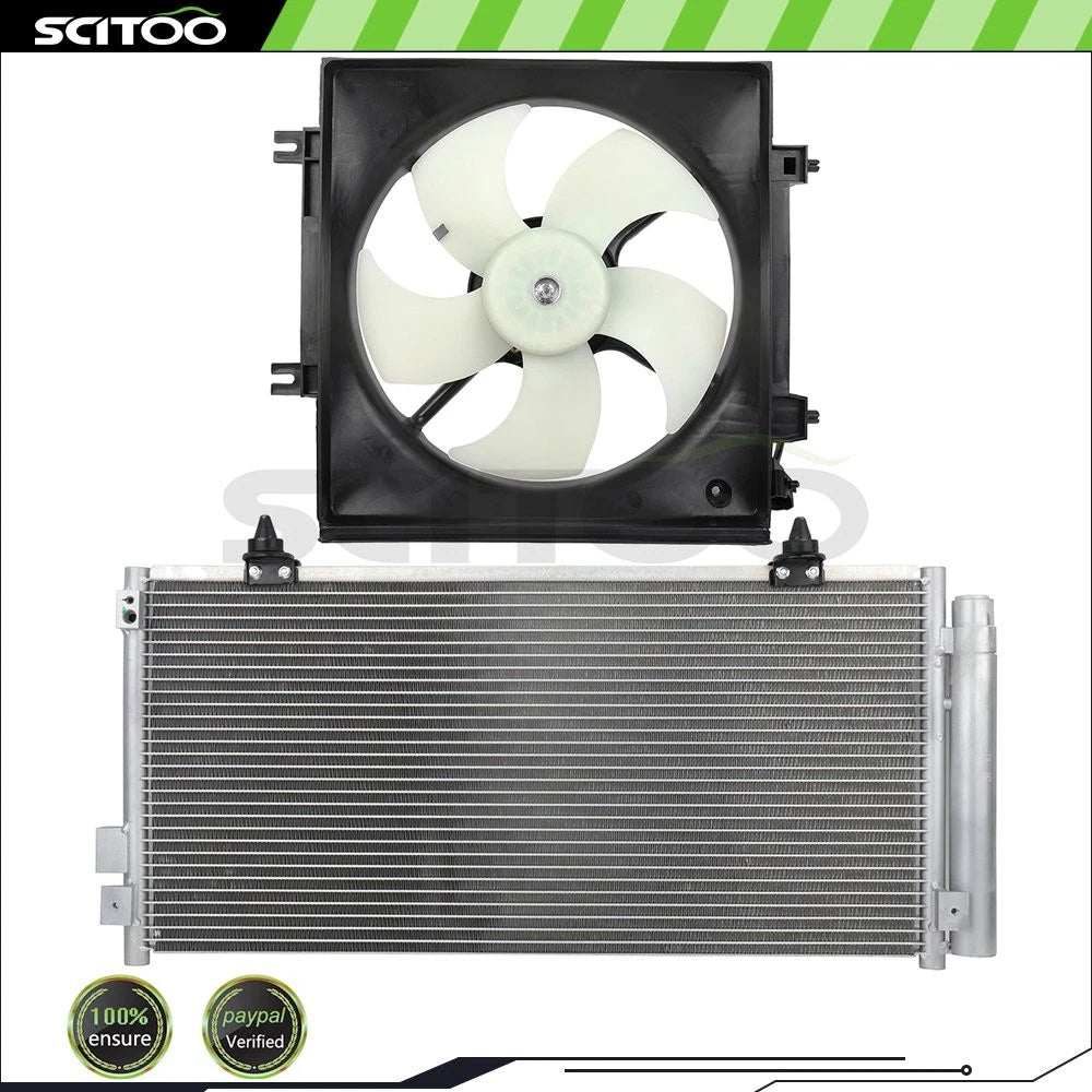 AC Condenser and Cooling Fan Assembly Kit for Subaru Impreza (2008–2011)