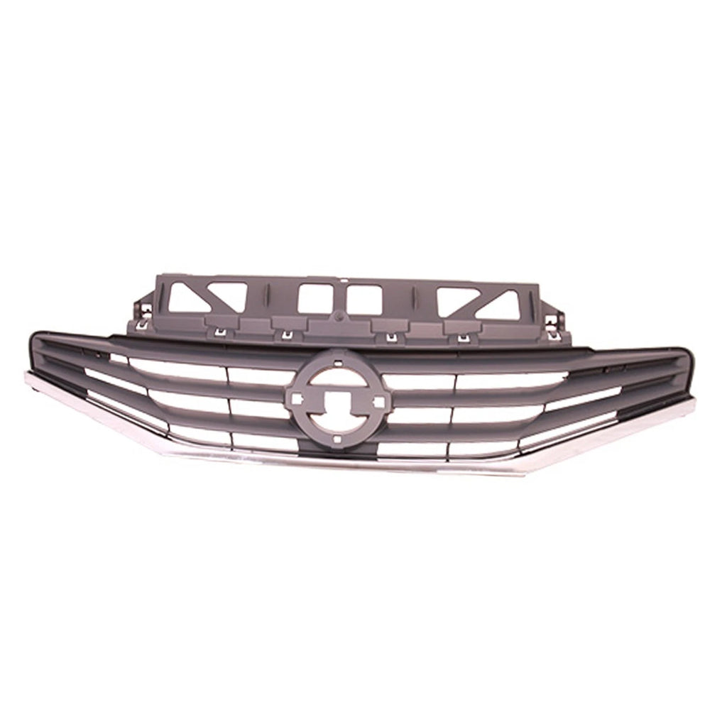 Replacement Front Grille Gray Chrome Painted for 2014–2016 Nissan Versa