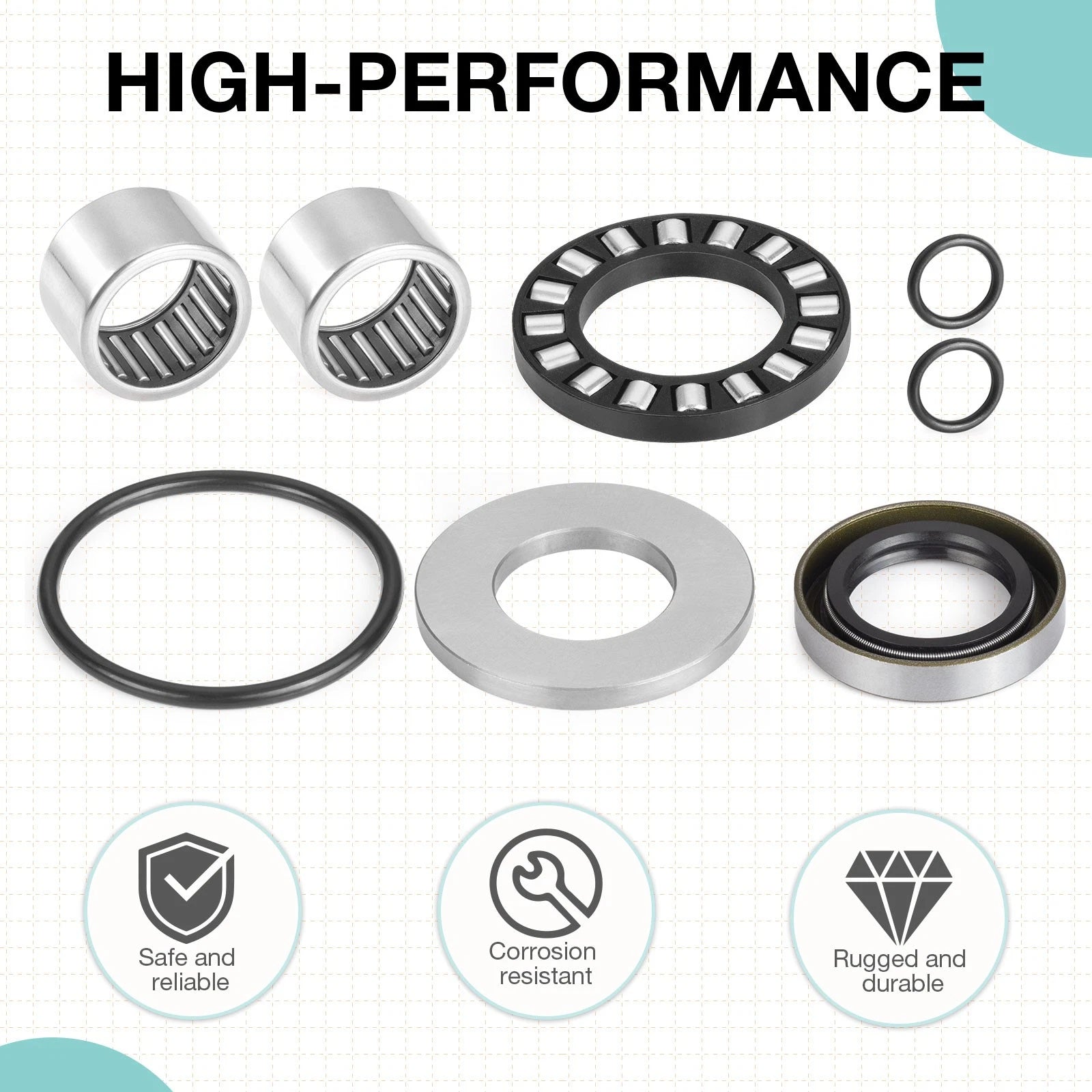 Jet Pump Bearings Seals Rebuild Kit for Sea-Doo GTX (1996–2003)