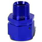 16-AN Female Flare to 3/4" NPT Male Blue Aluminum B-Nut Swivel Coupler Fitting