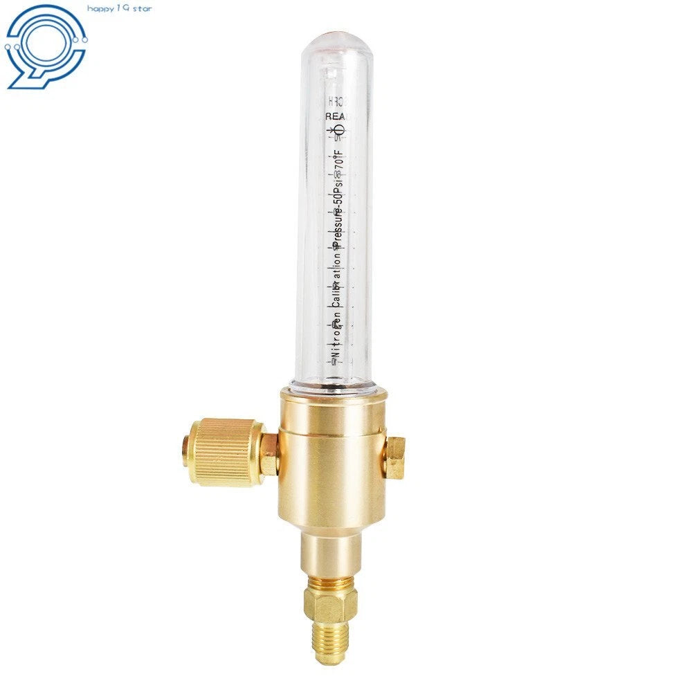Nitrogen Flow Meter for Max Inlet Pressure 50 PSIG (Brass Body)