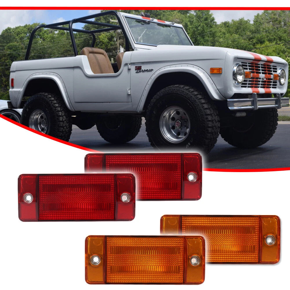 Side Marker for Ford F-100 F-250 F-350 (1970–1972) Front & Rear