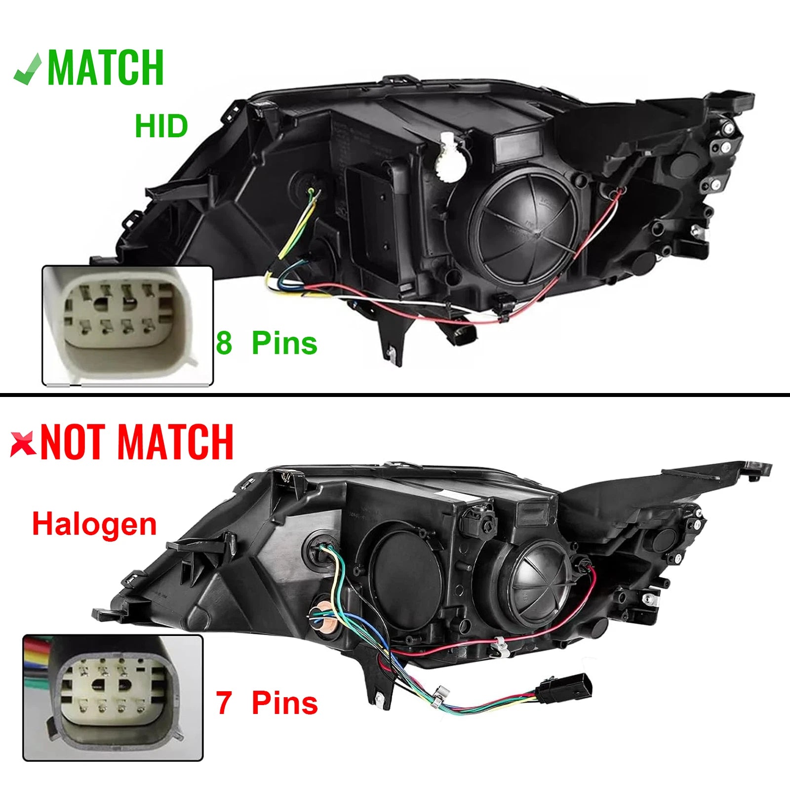 HID Xenon Headlight with Ballast & Bulb for Chevy Impala (2014–2020)