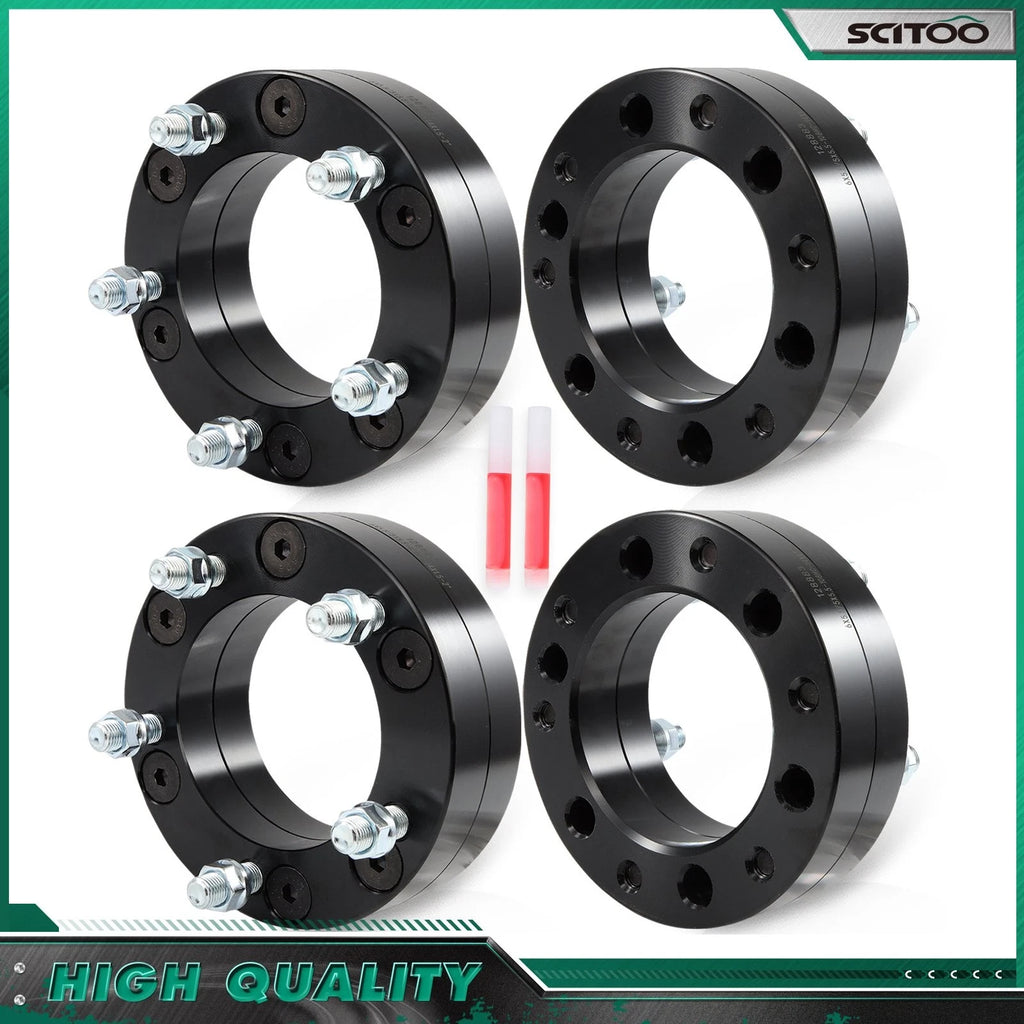 Set of 4 Wheel Adapters 6x5.5 to 5x5.5 M14x1.5 for Chevy Express 1500 (2003–2014)