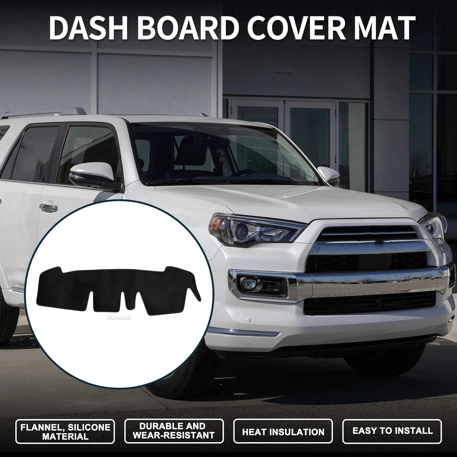 Dashboard Dash Cover Mat for Honda N-ONE JG3 JG4 Sun Protector Black (2012-2020)