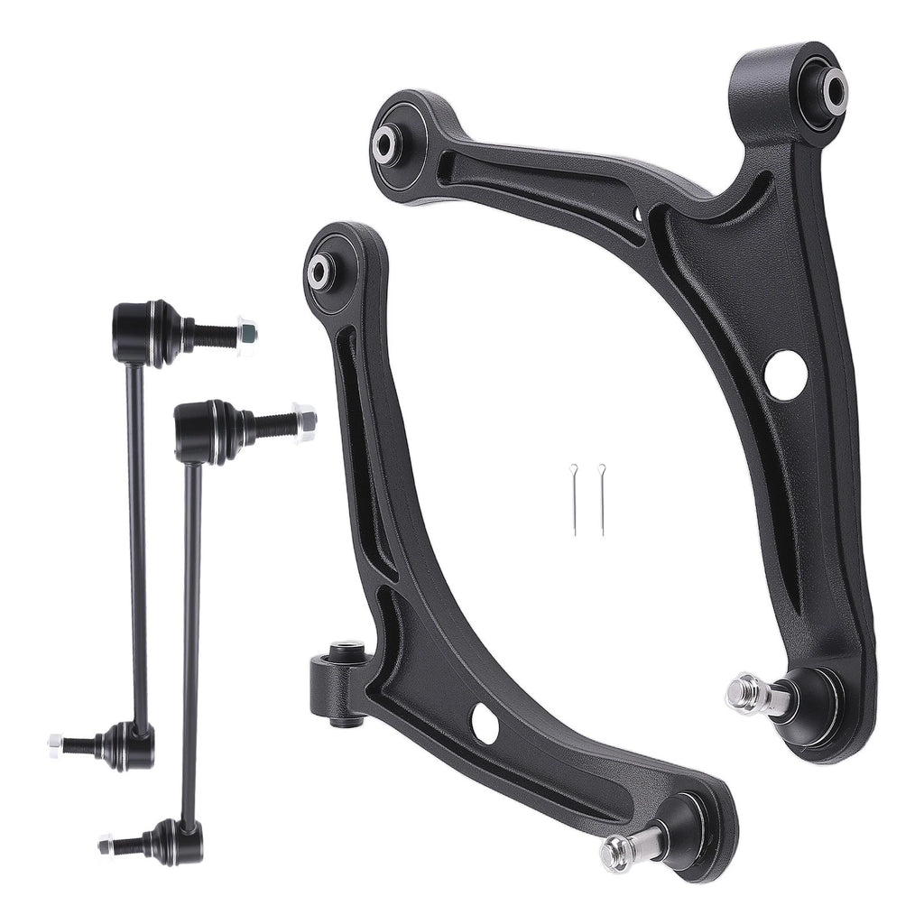 Set of 4 Front Lower Control Arms Sway Bar Links for Honda Pilot (2006–2008)