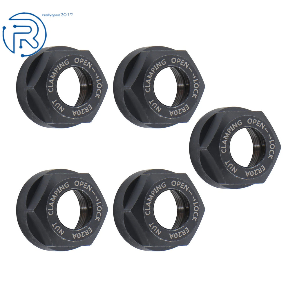 5Pcs ER20 Nut for Clamping Collets (G2.5/25000rpm)