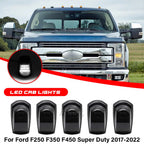 5X LED Cab Roof Marker Light for Ford F-250/350/450/550 Super Duty (2022)