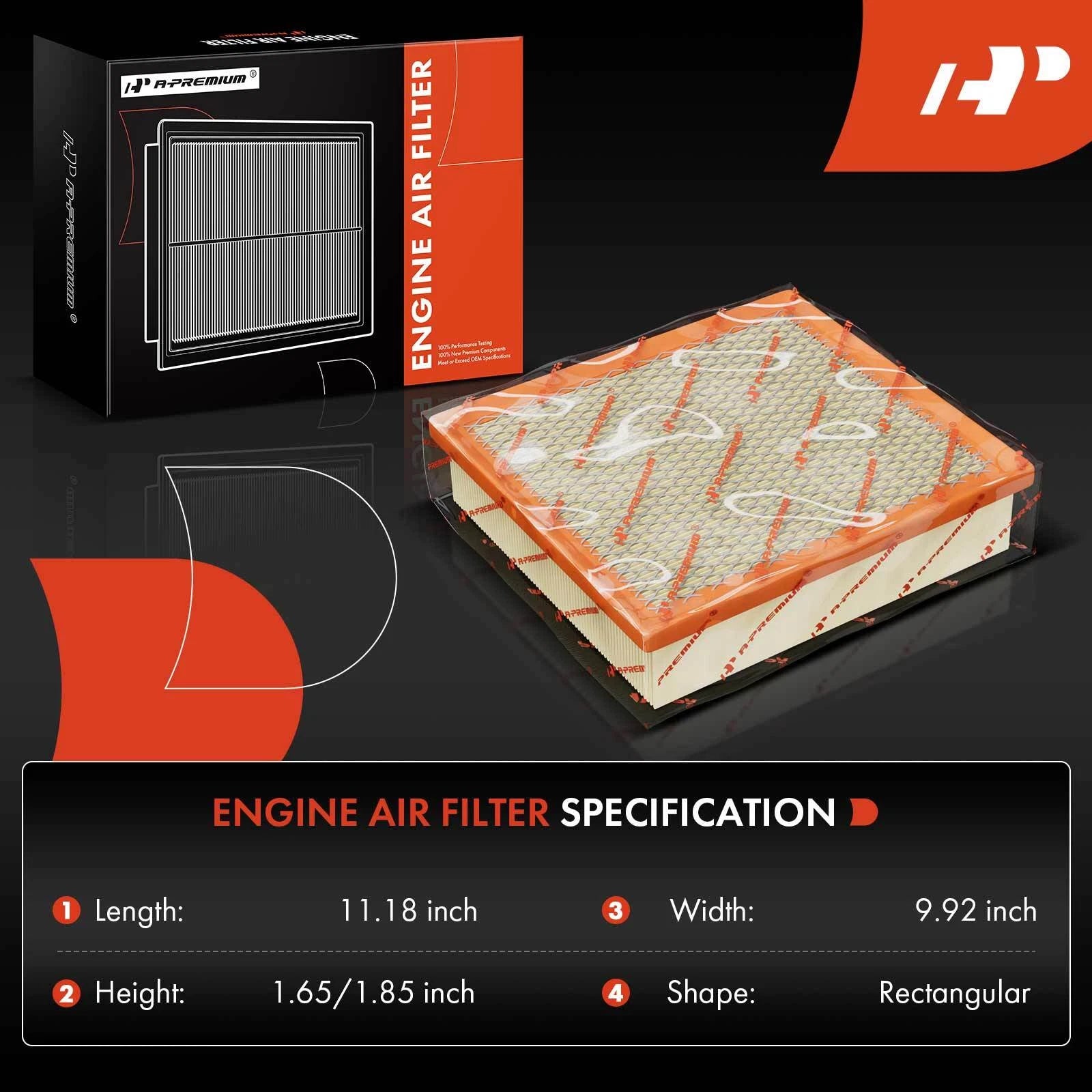Engine & Activated Carbon Cabin Air Filter for Chevy Malibu (2014-2016)
