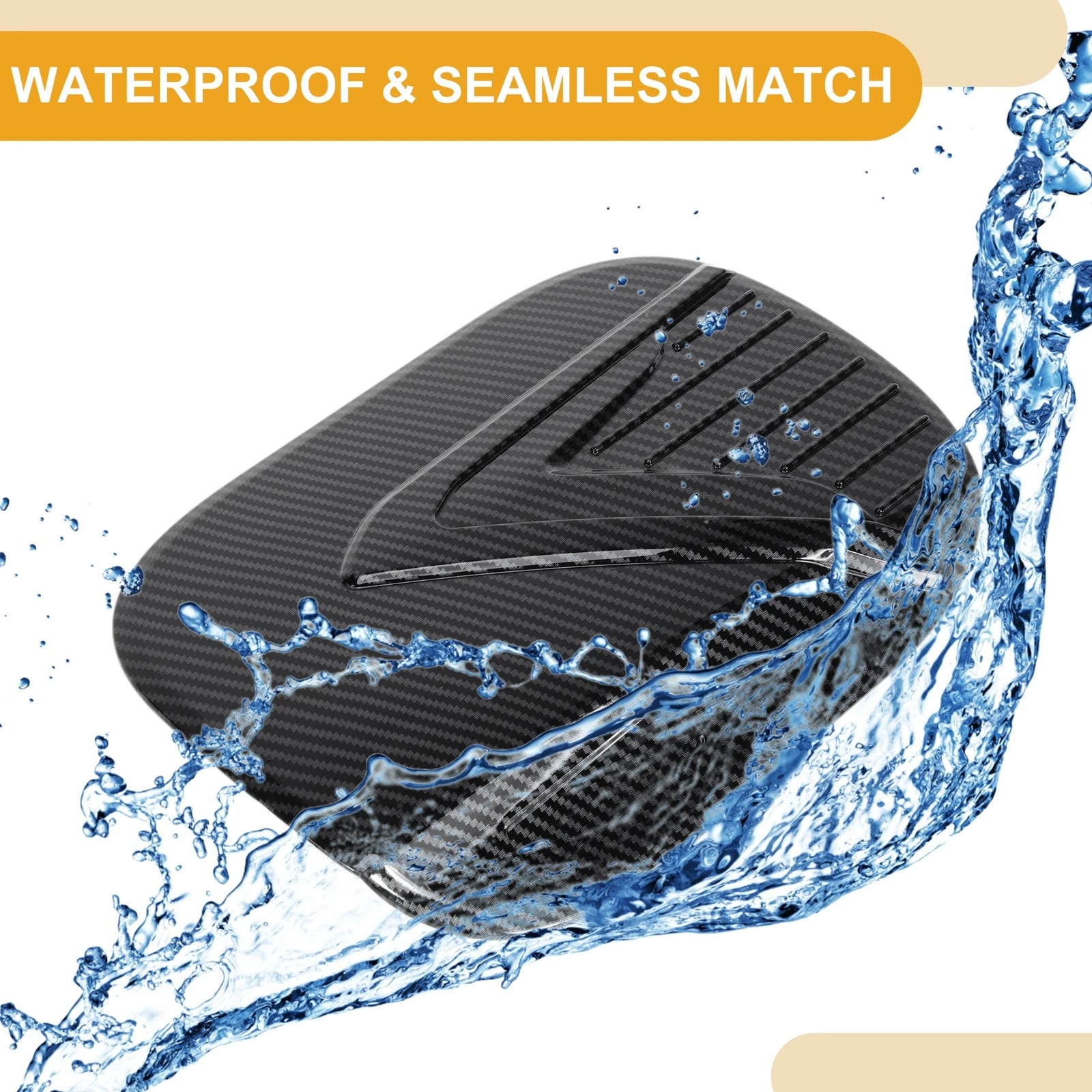 Fuel Tank Door Cap for Hyundai Palisade (2019–2025) Carbon Fiber Black