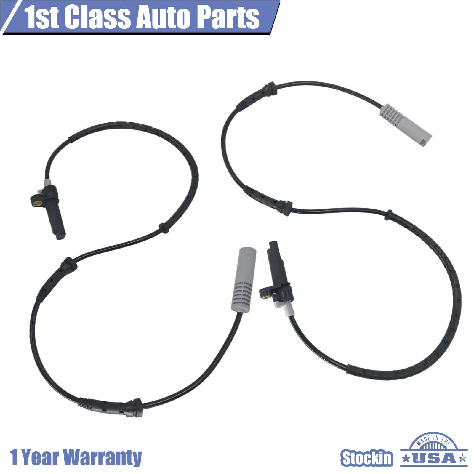 Set of 2 ABS Wheel Speed Sensors for BMW 528i 540i (1997–1998)