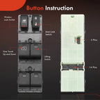 Front Left Power Window Switch for Nissan Altima (2007-2012)