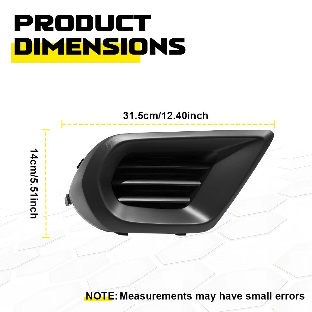 Fog Light Cover for Subaru Forester (2014–2016) Front Right Textured Black