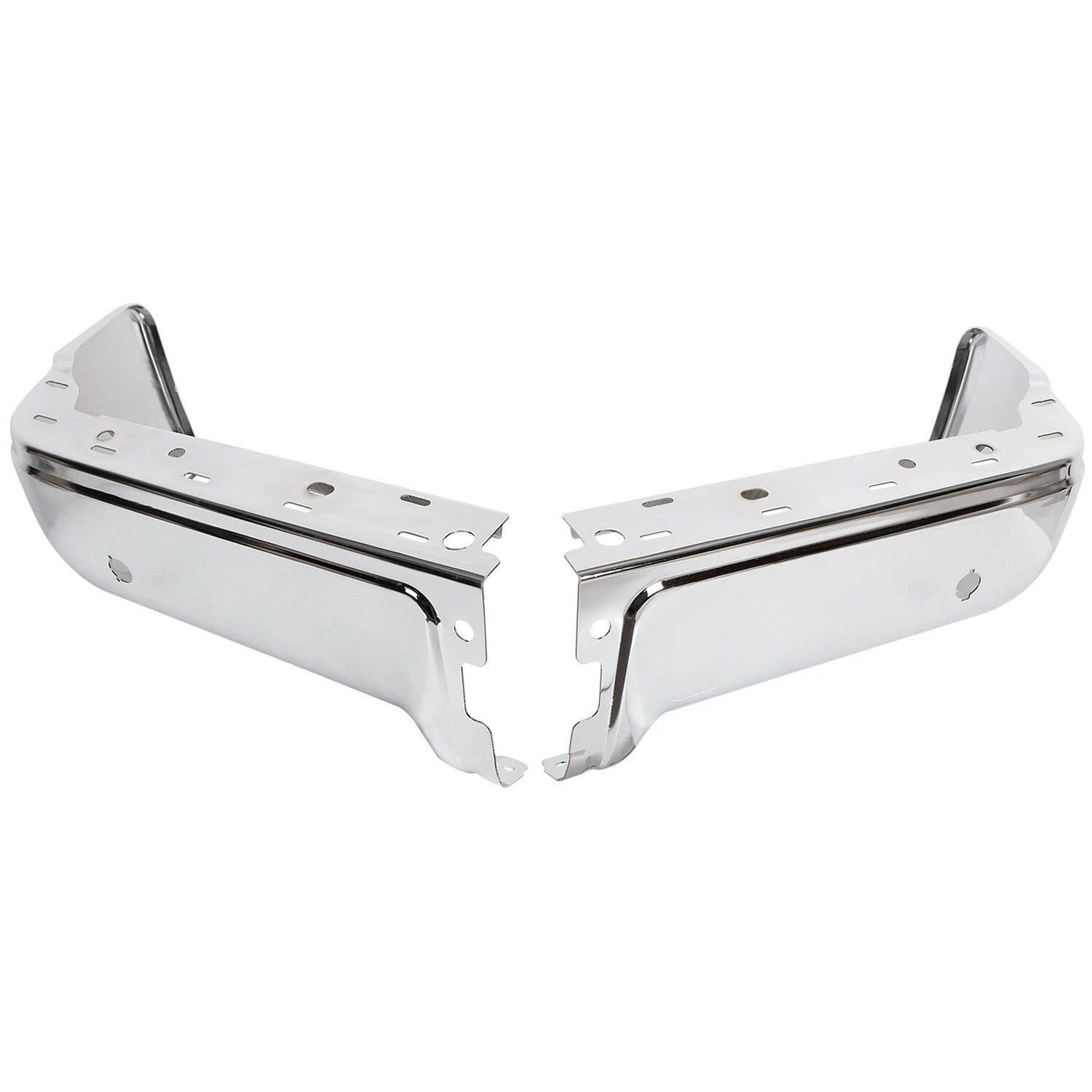 Set of 2 Chrome Rear Bumper End Caps for Ford F-150 (2009–2014)