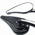 Black Side Racing Mirrors for Harley All Models (Softail, Touring, Street S)