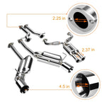 Catback Exhaust Muffler for Nissan 370Z Z34 (2009–2019) 3.7L V6 Dual 4.5" Tips
